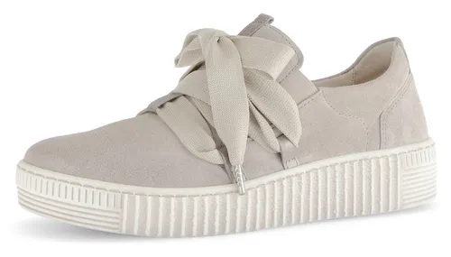 Gabor Plateausneaker Schnürschuh, Halbschuh, Slipper mit aufgesetzter Zierschnürung
