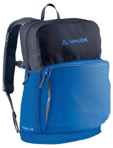 VAUDE Kinderrucksack Minnie - Wetterfester Wanderrucksack für Kinder 10L in Blau - Daypacks: Komfortabler Kinderrucksack mit verstellbarem Brustgurt und viel Stauraum, ideal für Schule und Outdoor-Aktivitäten. Klimaneutral und robust, wächst mit deinem Kind.