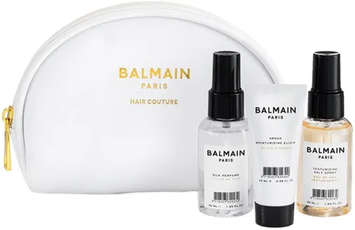 Balmain Hair Couture White Cosmetic Styling Bag Kosmetiktasche