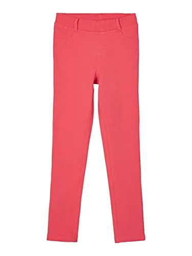 Name it Mädchen NKFJAVI SOLID SWE UNB BBB Leggings, Rose of Sharon, 164