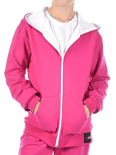 KMISSO Mädchen Kapuzen Sweatjacke 30323 Pink 116