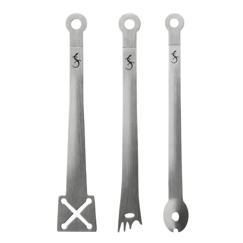 Lurch 33710 Antipasti-Zangen 3er Set, Edelstahl