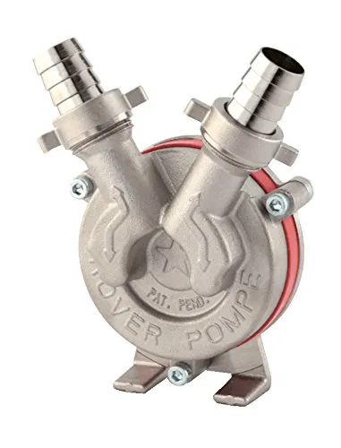 ROVER POMPE Bohrmaschinenpumpe Edelstahl 25 L/min - Hochwertige Edelstahlpumpe - Pumpen: Robuste Bohrmaschinenpumpe aus Edelstahl mit einer Förderleistung von 25 L/min, ideal für verschiedene Anwendungen.