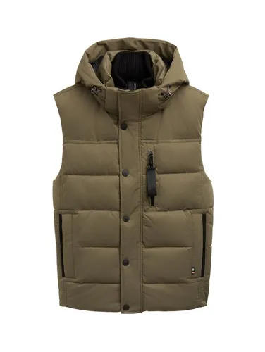 TOM TAILOR Herren 1041322 Weste, Jungle Soil Green, Größe L - Funktionsjacke für Herren mit optimaler Passform und hohem Tragekomfort, ideal für aktive Freizeitgestaltung.