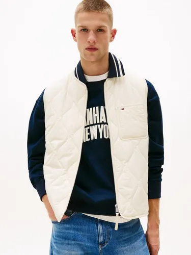 Tommy Jeans Steppweste TJM QUILTED VEST EXT Mit Rundhalsausschnitt