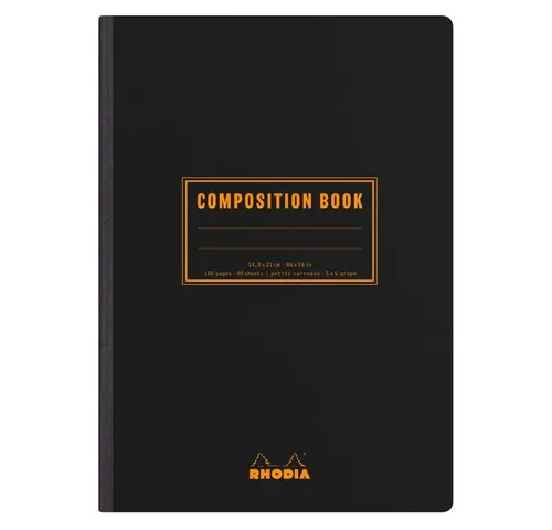 Produktbild Rhodia Notizbuch Rhodia Rhodia Book A5 kariert schwarz
