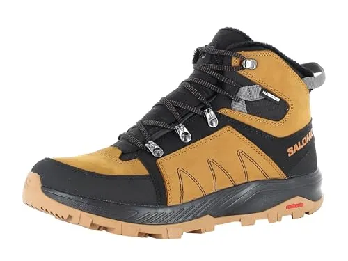 SALOMON Herren Apres Schuhe OUTCHILL TS CSWP - Wanderschuhe mit warmer Thinsulate-Isolierung, wasserdichter Membran und robustem Nubukleder, perfekt für winterliche Abenteuer und optimalen Kälteschutz.