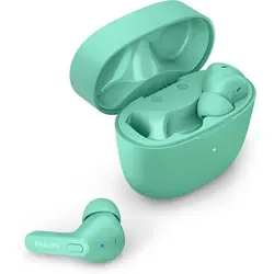 Philips TrueWireless In-Ear Kopfhörer TAT2206GR/00 - Kabellose In-Ear Kopfhörer mit 18 Std. Spielzeit und IPX4 Schutz. Ergonomisches Design für hohen Tragekomfort und klare Klangqualität – ideal für Freizeit und Sport.
