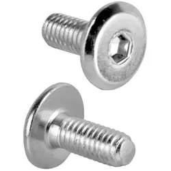 Prima-Online Schraube Flachkopfschrauben Möbelschrauben Möbelverbinder M6 ISK 4mm Typ KF 16 mm