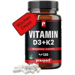 Prosport Vitamin D3+K2, 120 Kapseln 62,4g
