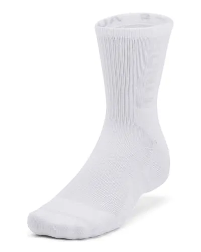 Under Armour 3-Maker 3pk Mid-Crew Socken in weiß von Under Armour
