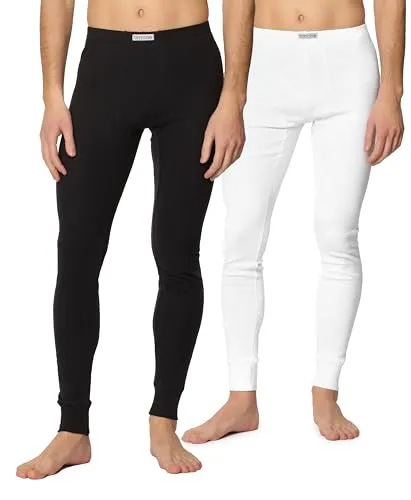 Timone Lange Unterhose Herren - TI30-127 schwarz L - Herrenunterhosen aus 100% Baumwolle, atmungsaktiv und bequem für optimalen Tragekomfort.