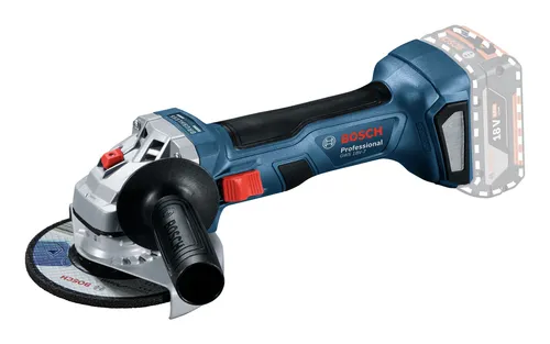 Bosch Professional 18V System Akku Winkelschleifer GWS 18V-7 - bürstenloser Motor mit 700 Watt Leistung, ergonomisches Design für komfortables Arbeiten und vielseitigen Einsatz
