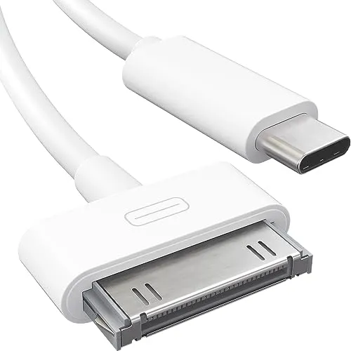 KabelDirekt – 30-Pin-auf-USB-C-Adapterkabel – 2m – für iPhone, iPad, iPod