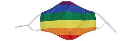 CN Community Maske Unisex Behelfsmaske Wendbar Maske Mund- und Nasenschutz Wendemaske mit Motiv (Regenbogen)