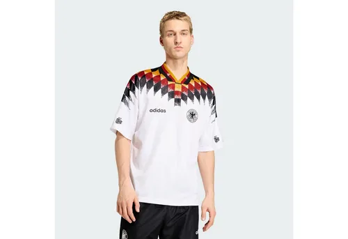 adidas Performance Fußballtrikot DEUTSCHLAND HEIMTRIKOT 1994 in Weiß XL - Klassisches Fußballtrikot aus 100% recyceltem Polyester, ideal für sportliche Aktivitäten. Pflegeleicht und bequem, perfekt für Fans und Sportler.