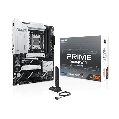 PRIME X870-P WIFI Mainboard - AMD X870, AM5 Socket, Dual DDR5-6400, ideal für Gaming und High-Performance Anwendungen
