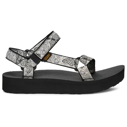 Teva Midform Universal Damen Sandalen - Enchanted Forest Schwarz/Weiß - Stylische Midform Universal Sandalen mit 1,25