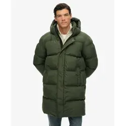 Superdry Herren Sport Steppmantel M5011917A dunkelgrün (S)