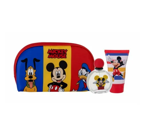 Disney Mickey Eau De Toilette Spray 50ml Set - Verwöhnen Sie sich mit diesem 3-teiligen Set des beliebten Körperpflegedufts. Ideal für Geschenkkörbe und besondere Anlässe, bringt es Freude und einen Hauch von Disney-Magie in Ihre Pflege-Routine.
