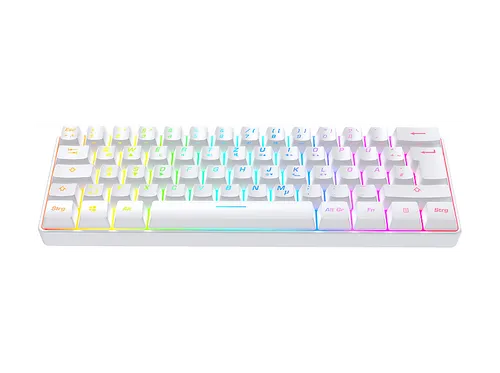 ISY IGK-3600-WT, Mini-Gaming-Tastatur, Mecha-Membran, Sonstiges, Kabelgebunden, Weiß