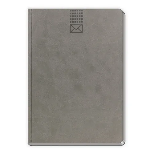 Trötsch Adressbuch DIN A5 Soft anthrazit 15 x 21 cm mit extra Notizseiten