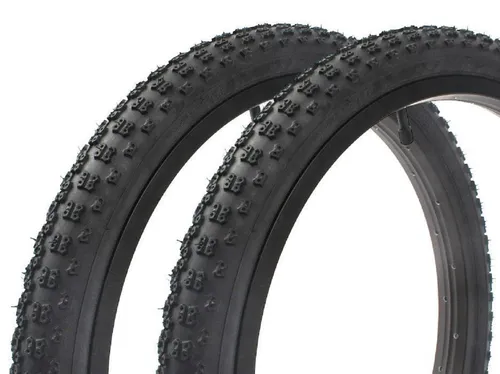 KHEbikes Fahrradreifen BMX Reifen Set Kenda K-50 20 Zoll x 2,125 Schwarz, BMX KHEbikes