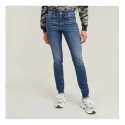 G-Star Damen 3301 Skinny Jeans - Blau (medium Aged) - Klassische 5-Taschen-Skinny Jeans mit hohem Bund für einen femininen Look. Eng anliegend vom Oberschenkel bis zum Saum, ideal für stilvolle Outfits.