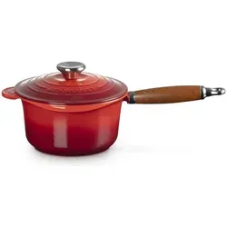 Le Creuset Profitopf mit Holzgriff 18 cm Kirschrot - Kochtopf mit 18 cm Durchmesser, ideal für empfindliche Saucen. Gleichmäßige Temperaturverteilung und Überkochen wird durch das spezielle Ventilationssystem verhindert. Lebenslange Garantie auf Materialbeschaffenheit.