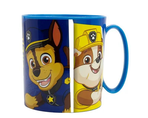 PAW PATROL Becher - Mikrowellengeeigneter Kunststoffbecher 390 ml – für Kinder, 1-tlg., ideal für Kinder, perfekt für unterwegs