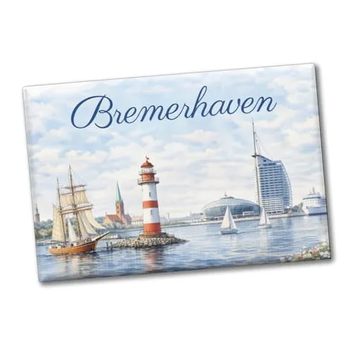 Bremerhaven Segelschiff Leuchtturm Souvenir Souvenir Magnet kreativer Souvenir Magnet für Reisebegeisterte