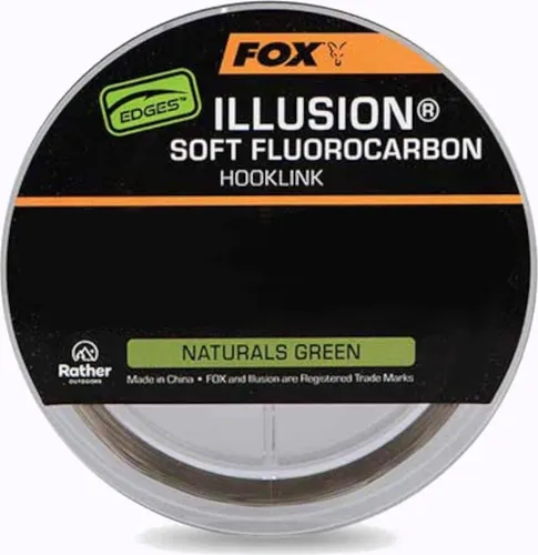 Fox Edges Illusion Naturals Green Soft Fluorocarbon Hooklink 30m / 0.30mm / 12lb