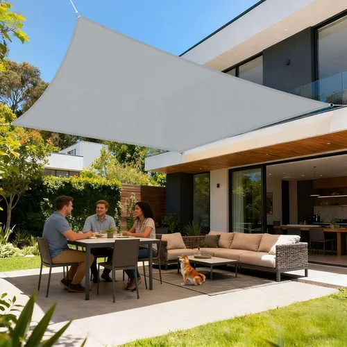 LOVE STORY Sonnensegel 2x3m Rechteckig Wasserdicht mit 95% UV-Schutz (Anthrazit)