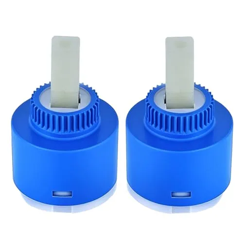 Keramik Kartusche 35 mm, 2 Stücke Universal Keramik Hochdruck Kartusche, Keramikkartusche für Einhebel Küchenarmatur,Wasserhahn Kartuschen Für Mischbatterie für Küche,Bad Ersatzkartusche