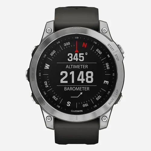 Garmin FENIX 7 Graphit Silber - 1,3 Zoll LCD Display, 18 Tage Akkulaufzeit und wasserfest bis 10 ATM, jetzt im Black-Week-Angebot!