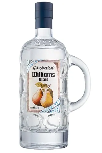 KRUGMEISTER Oktoberfest WILLIAMS BIRNE 41% VOL. – Schnaps Spirituose mit angenehmer Süße und fruchtigem Geschmack nach Birne