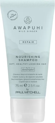 Paul Mitchell Awapuhi Wild Ginger Nourishing Shampoo 75 ml - Shampoo für die Haarpflege - Farbschonend und sulfatfrei. Mit KeraTriplex® zur Verbesserung der Haarstruktur und Awapuhi-Extrakt für Feuchtigkeit und Glanz.