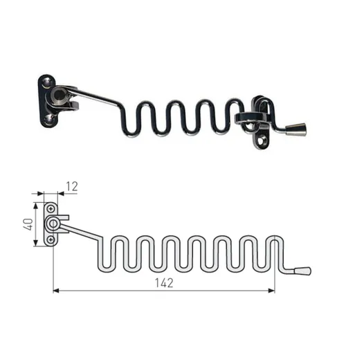 Fensterfeststeller ABUS EFS Vernickelt Universal