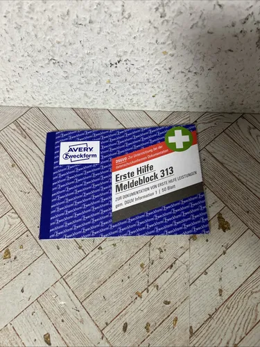 AVERY Erste Hilfe Meldeblock 313 A6 50 Blatt