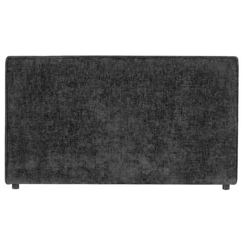 IDIMEX Kopfteil LORETTE 120cm in schwarz - gepolstertes Headboard mit hochwertigem Stoffbezug weich, Bettrückwand, gemütliches Bettkopfteil