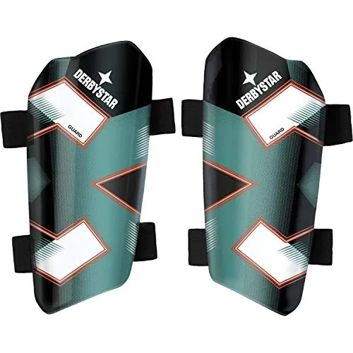 Derbystar Guard Schienbeinschützer, Tuerkis schwarz rot, M