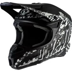 Oneal 5Series Polyacrylite Rider Motocross Helm, schwarz-weiss, 2XL - Motorradhelm mit 2 Außenschalen für erhöhte Sicherheit und optimaler Belüftung für maximalen Luftstrom und Kühlung.