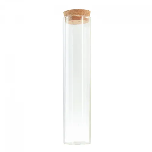 Glas Reagenzglas Vase Deko mit Korken – 6er Set für rustikale Tischdeko - Vasen für rustikale Dekoration, ideal für Hochzeiten und Frühlingsanlässe, Höhe: 18cm, mit Korken für einen besonderen Look.