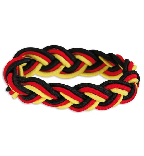 Deutschland Fan Armband geflochten Karneval Fasching Party Universal passend