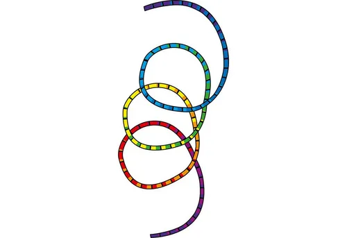 HQ Flug-Drache HQ Drachenschwanz Tube Tail Classic Rainbow 24 m