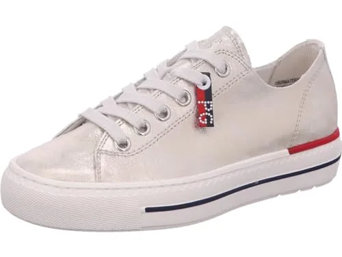Paul Green Sneaker 4760-075, Glattleder in Weiß für Damen - Damen-Schnürhalbschuhe mit hochwertigem Glattleder und atmungsaktivem TENCEL-Innenfutter für optimalen Tragekomfort und Stil.