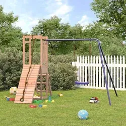 vidaXL Spielturm Massivholz Douglasie für Kinder - Entdecke den robusten Spielturm aus langlebigem Douglasien-Massivholz! Ideal für fantasievolles Spielen im Garten mit Kletterwand, Schaukel und Sandkasten. Perfekt für Kinder von 3-8 Jahren.