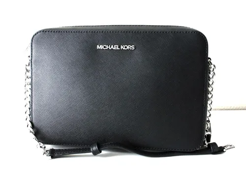 MICHAEL KORS JET SET ITEM LG EW CROSSBODY Tasche - Umhängetasche aus hochwertigem Leder mit elegantem Silberverschluss, ideal für stilbewusste Damen, Maße: 24x6x17 cm.