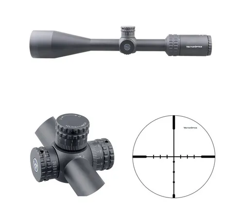 Vector Optics SCOL-31 Hugo 6-24x50SFP Zielfernrohr - Zielfernrohr mit 6-24x Vergrößerung und 50mm Objektivdurchmesser, ideal für Jagd, Sport und Airsoft. Mit Turret Lock System für präzise Einstellungen und optimalen Augenabstand.
