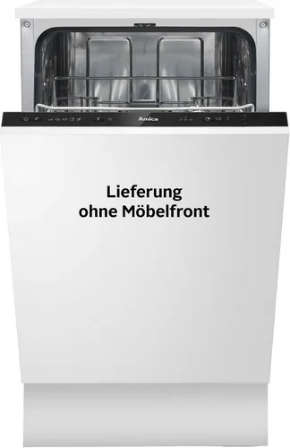 Amica vollintegrierbarer Geschirrspüler EGSPV 587 915 - Geschirrspüler mit 9 Maßgedecken, energieeffizient und ausgestattet mit Aqua-Stopp-Schlauch für maximalen Schutz vor Wasserschäden.